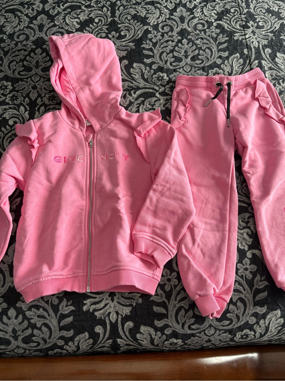 Givenchy Kids Pink Hooded Zip Jacket & Joggers Set